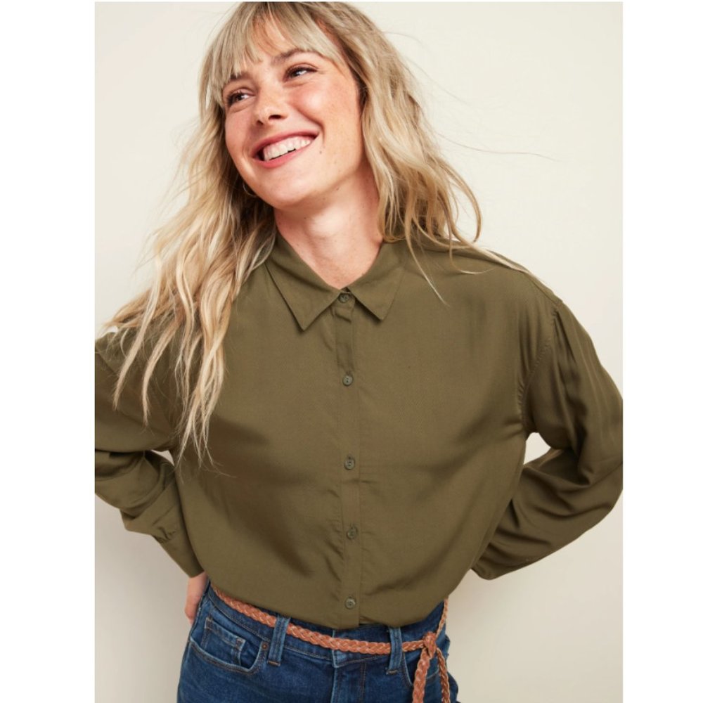 Oversized Tunic Button Down | 1 Small Available